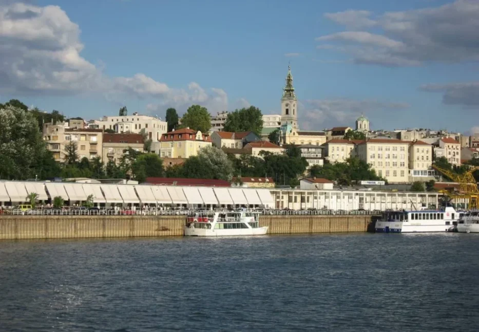 belgrad altstadt kreuzfahrtschiffe-anlegestelle Belgrad Altstadt von der Save